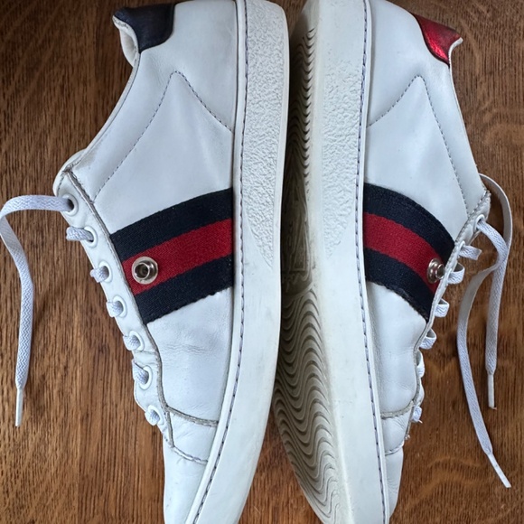 WOMEN'S GUCCI ACE SNEAKER WITH WEB - Picture 2 of 8